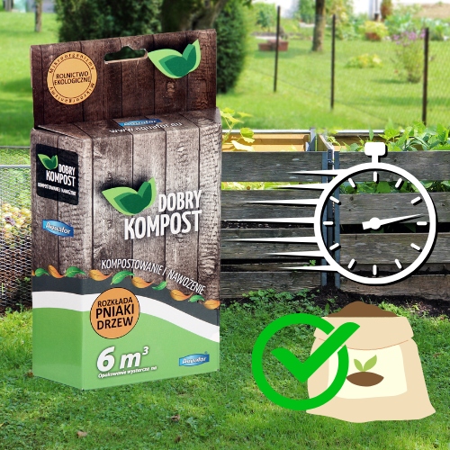 Srodek do kompostowania bakterie dzialka ogrod Aquafor 0 25 kg EAN GTIN 5907503800500
